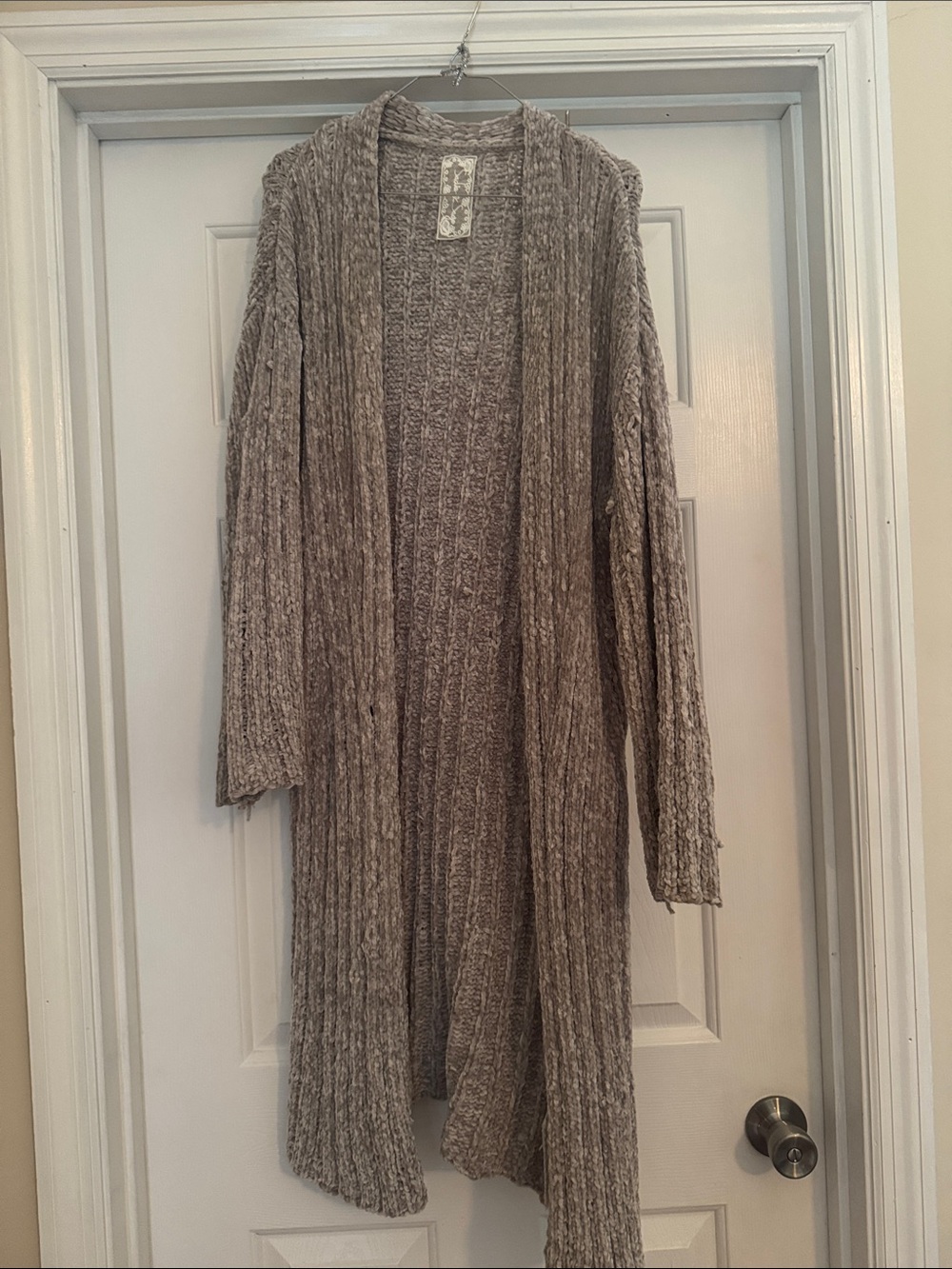 Cozy Long Cardigan Sweater - Gray